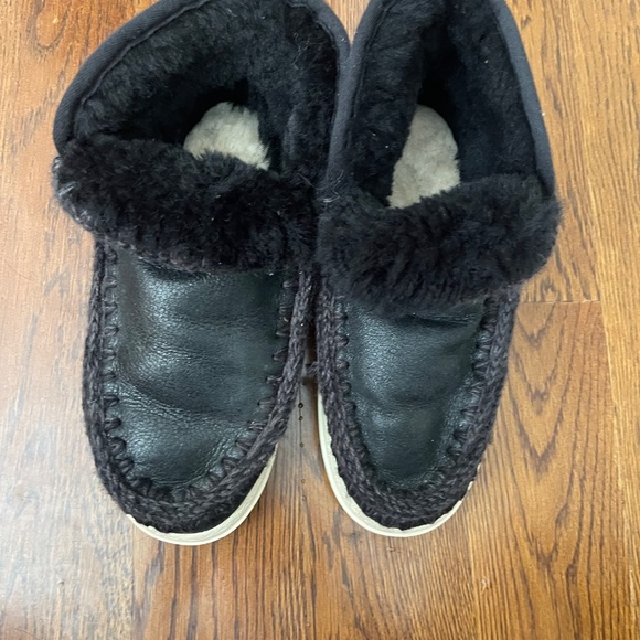 Mou Eskimo Sneaker Boots – Black Shearling – Size 39 (US 8–8.5) - Picture 4 of 7